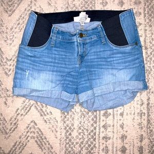 Denim Maternity Shorts